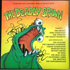 Various THE DEADLY SPAWN (Bona Fide Records – BFR 0D6X) USA 1986 LP + limited single sided flexi-disc (Garage Rock, Psychedelic Rock) 